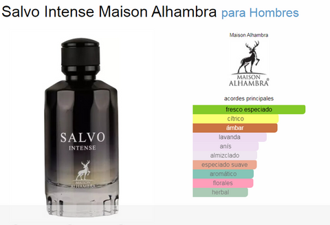 Perfume Hombre Maison Alhambra EDP Salvo Intense 100 ml