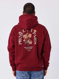 SUDADERA CON CAPUCHA GOTHIC ROSES  2522175_BR_