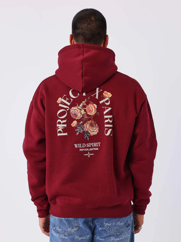 SUDADERA CON CAPUCHA GOTHIC ROSES  2522175_BR_