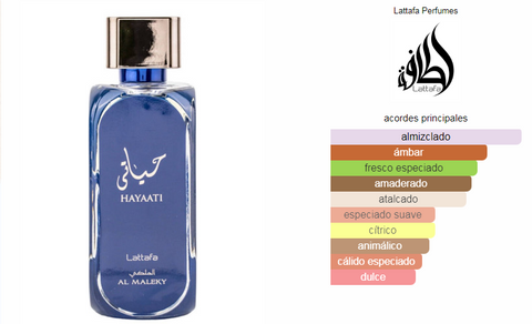 Hayaati Al Maleky Lattafa Perfumes para Hombres y Mujeres