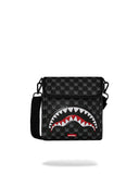 SHARKS IN PARIS WTF BUBBLY BLACK CHECK MESSENGER SLING