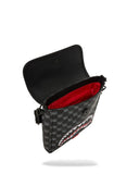 SHARKS IN PARIS WTF BUBBLY BLACK CHECK MESSENGER SLING