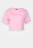 Mujeres Camiseta Beneventi Croppd in fucsia