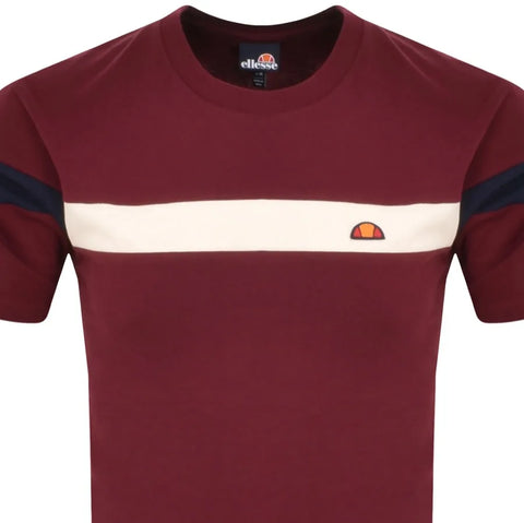 Ellesse Caserio T Shirt Burgundy