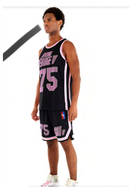 ENSEMBLE HOMME GEORGE V SHORT SET NBA BLACK PINK Urban Fashion