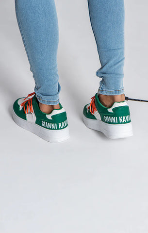 GREEN WRAPPED SNEAKERS