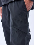 PANTALON CARGO COTELÉ A POCHES