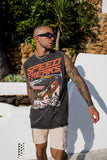 SPEED FREAKS SLEEVELESS TEE - ACID BLACK