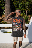 SPEED FREAKS SLEEVELESS TEE - ACID BLACK