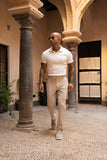 PORTOFINO RIBBED POLO - WHITE
