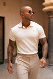 PORTOFINO RIBBED POLO - WHITE