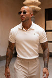 PORTOFINO RIBBED POLO - WHITE