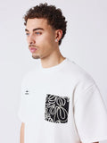 CAMISETA DE MANGA CORTA BANDANA BLANCA