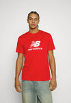 Camiseta Essentials Stacked Logo Cotton Roja