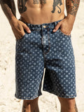 PANTALONES CORTOS VAQUEROS MONOGRAMA AZULES