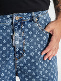 PANTALONES CORTOS VAQUEROS MONOGRAMA AZULES