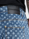 PANTALONES CORTOS VAQUEROS MONOGRAMA AZULES