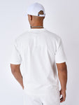 Camiseta bordada Daisy - Blanco roto