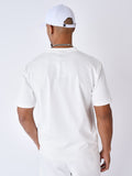 Camiseta bordada Daisy - Blanco roto