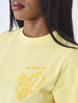 Camiseta corazón del Project X Paris - Amarillo