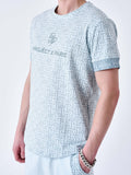Camiseta estampada Labyrinth - Azul hielo