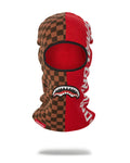 SPRAYGROUND CAP BRANDED SPLIT SKI MASK BROWN