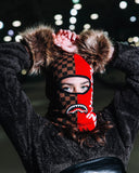 SPRAYGROUND CAP BRANDED SPLIT SKI MASK BROWN