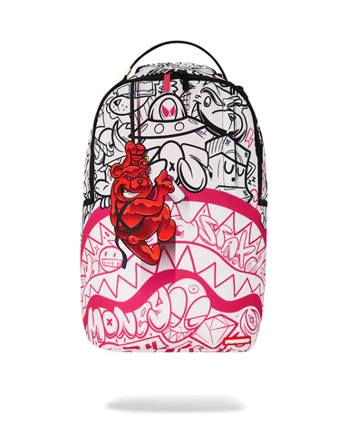 SPRAYGROUND BACKPACK DIABLO BEAR REPEL GRAFFITI DLXSR BACKPACK