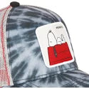 Gorra trucker azul marino y gris Snoopy TIE Peanuts de Capslab