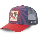 Gorra trucker azul marino y roja Diablo de Tasmania LOO5 TAZ2 Looney Tunes de Capslab