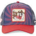 Gorra trucker azul marino y roja Diablo de Tasmania LOO5 TAZ2 Looney Tunes de Capslab