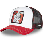 Gorra trucker blanca, negra y roja Bugs Bunny BUG1 CT Looney Tunes de Capslab