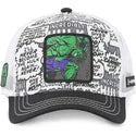 Gorra trucker blanca y negra Hulk HUL1 Marvel Comics de Capslab