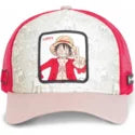 Gorra trucker gris, roja y marrón Monkey D. Luffy LUF1 One Piece de Capslab