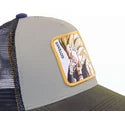 Gorra trucker gris y azul marino Gotenks Super Saiyan 3 GOT1 Dragon Ball de Capslab