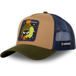 Gorra trucker marrón, azul y verde Marvin el Marciano MAR1 CT Looney Tunes de Capslab