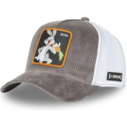 Gorra trucker marrón y blanca Bugs Bunny BUG6 Looney Tunes de Capslab