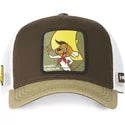 Gorra trucker marrón y blanca Speedy Gonzales CAS SPE2 Looney Tunes de Capslab