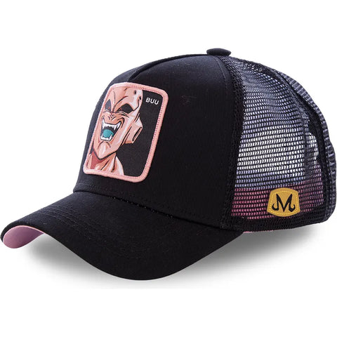 Gorra trucker negra Kid Buu BUU Dragon Ball de Capslab