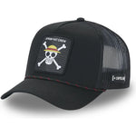 Gorra trucker negra Straw Hat Pirates OP4 SKU One Piece de Capslab