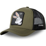 Gorra trucker roja y negra Bugs Bunny Bullseye Color Rings LOO KA Looney Tunes de Capslab