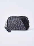 Graphic Gauze Shoulder Bag - BlacK