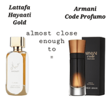 Hayaati Gold Elixir Lattafa Perfumes para Hombres y Mujeres