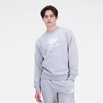 Essentials Stacked Logo French Terry Crewneck GREY