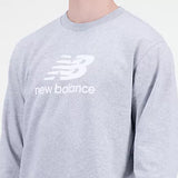 Essentials Stacked Logo French Terry Crewneck GREY