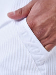 Pantalones cortos Seersucker - Blanco