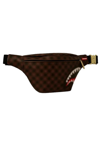 RIÑONERA SPRAYGROUND MARRON SHARKS IN PARIS BLUR SAVVY CROSSBODY
