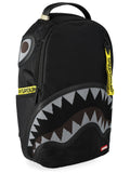 SPRAYGROUND Mochila»SHARK CENTRAL YELLOW TAPE DLX SATIN BACKPACK»
