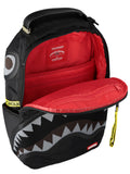 SPRAYGROUND Mochila»SHARK CENTRAL YELLOW TAPE DLX SATIN BACKPACK»