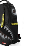 SPRAYGROUND Mochila»SHARK CENTRAL YELLOW TAPE DLX SATIN BACKPACK»
